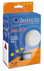 GARLANDO Míčky Galaxy na stolní tenis, hvězdiček: 3, balení 6 kusů