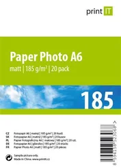 PRINT IT papír Photo A6 185 g/m2 Mate 20pck/BAL