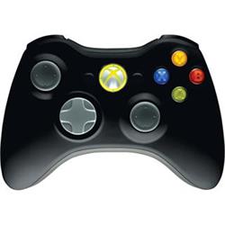 XBOX 360 gamepad Wireless Controller, black, bezdrátový (funguje i s PC)